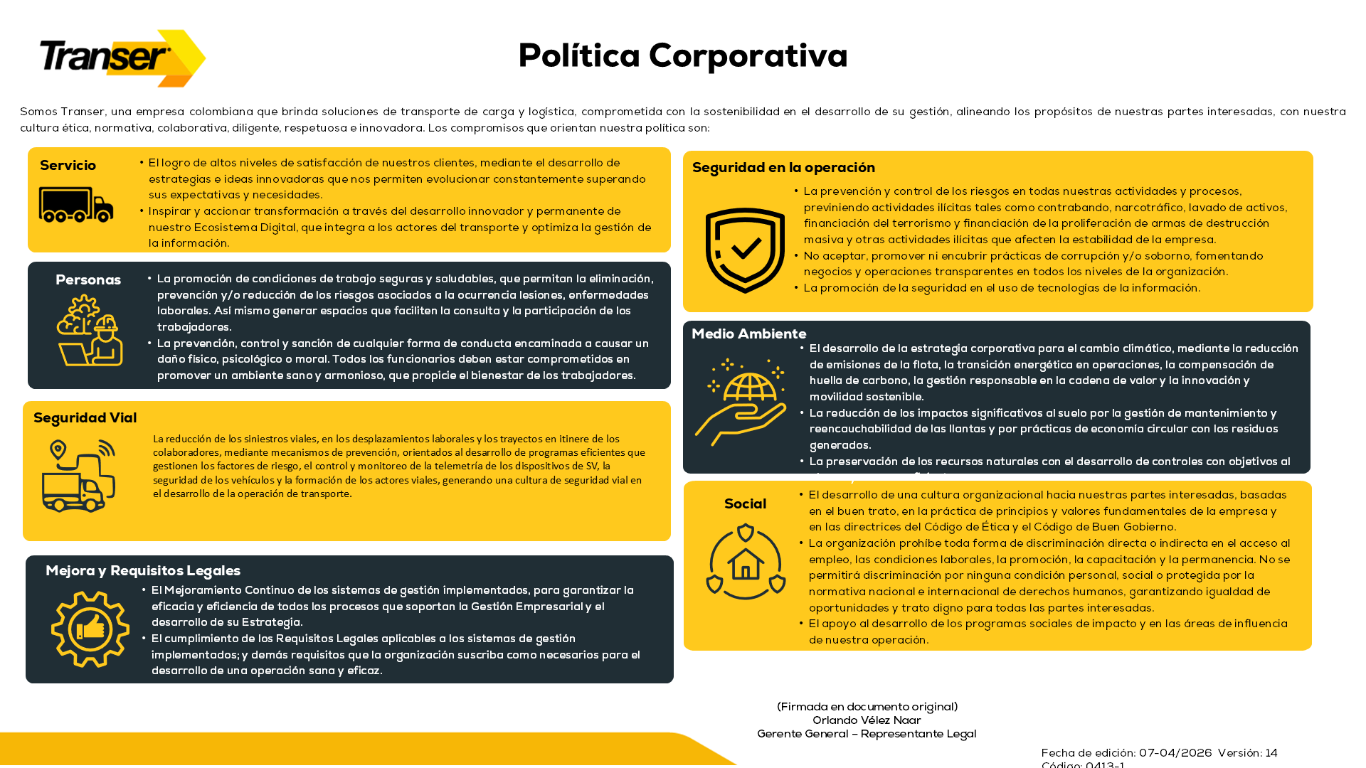 Política Corporativa 2026 2 Política Corporativa 2026 2